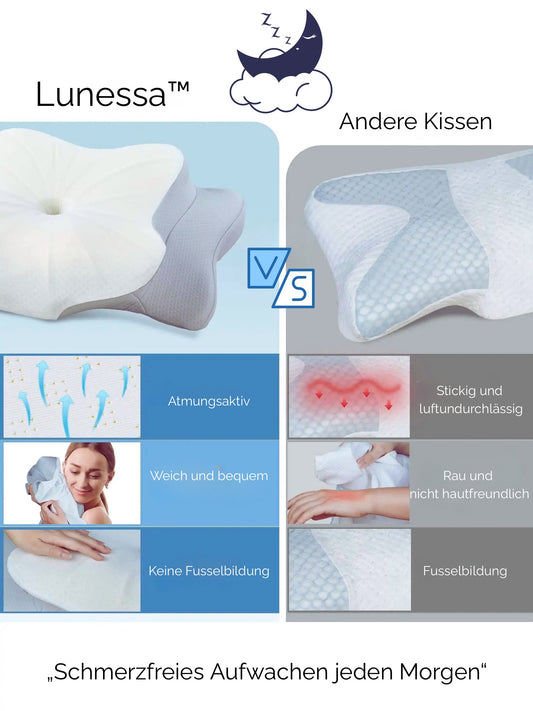 🌙 Lunessa™ – Orthopädisches Premium-Kissen für traumhaften Schlaf