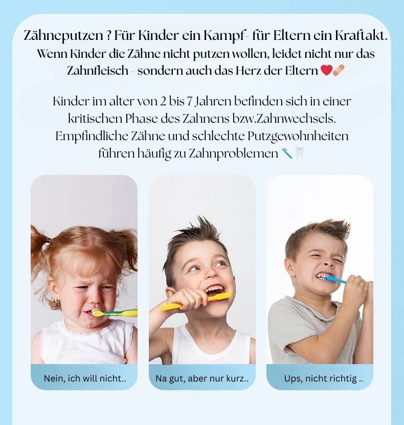 ⋆ FluffyBrush - Die kuschelweiche Kinderzahnbürste mit Spassfaktor ⋆🧸 ⋆